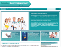 Tablet Screenshot of darmkrebs-zentrum.info
